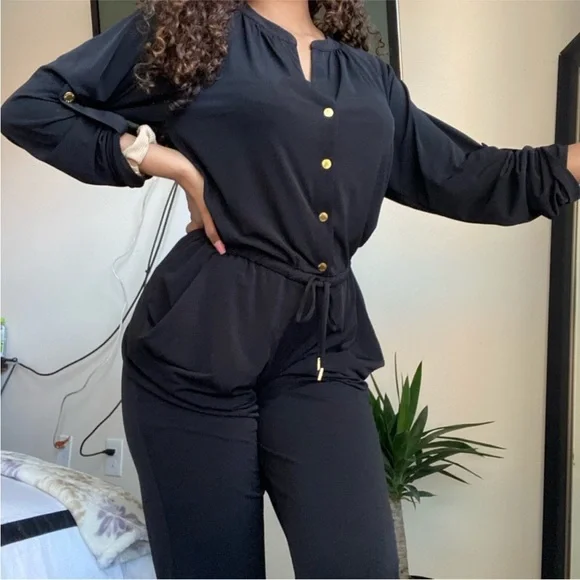 NWT MICHAEL Michael Kors Jersey Jumpsuit - Picture 3 of 11